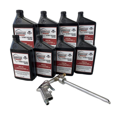 Barricade Ultimate Sprayable Bedliner Coatings Extra Large Kit (8) Quarts + Sprayer BLACK